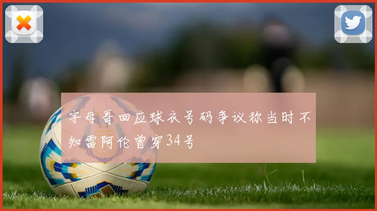 字母哥回应球衣号码争议称当时不知雷阿伦曾穿34号
